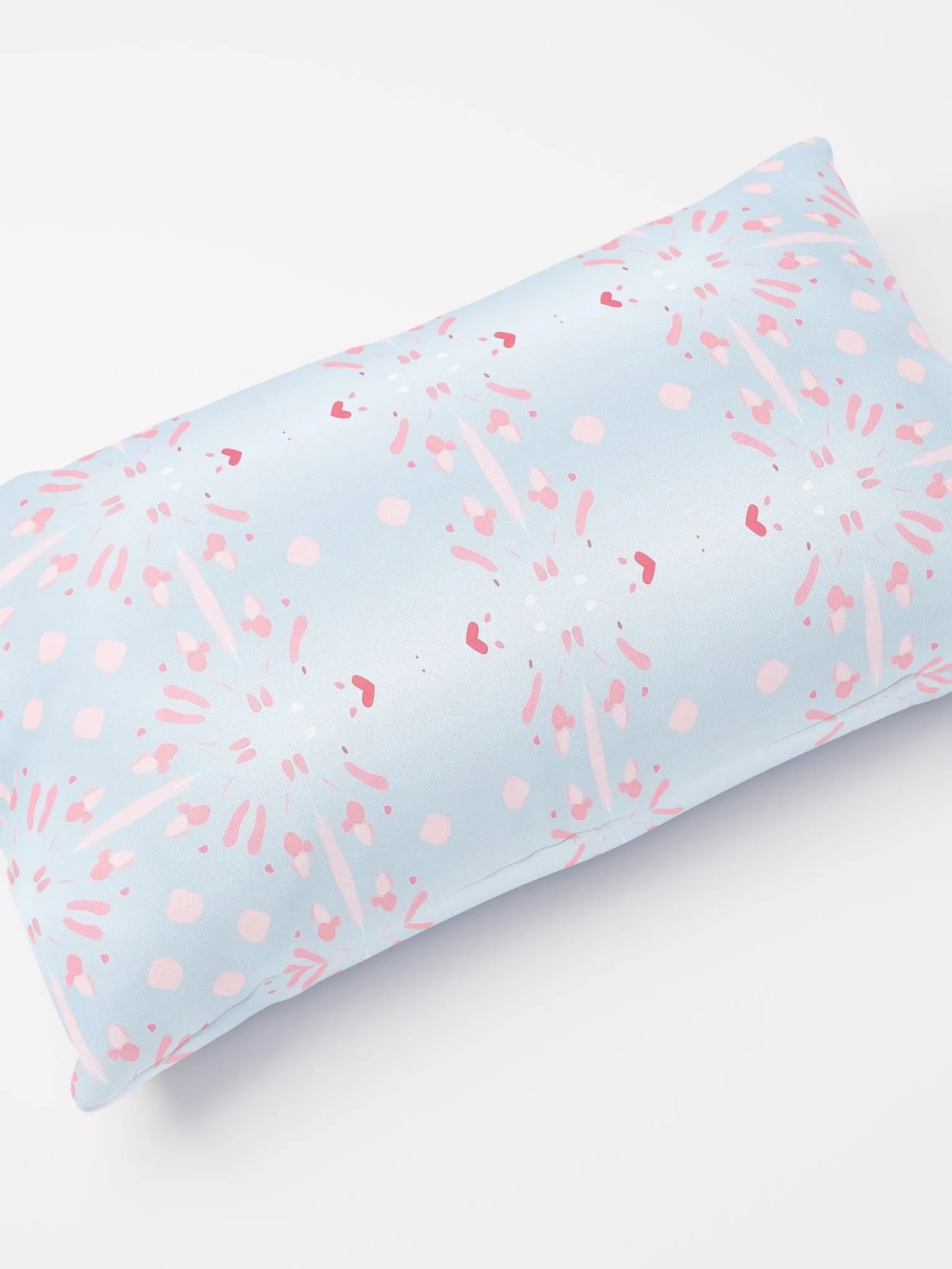 Pink Splashes & Red Hearts Pillow product image (4)