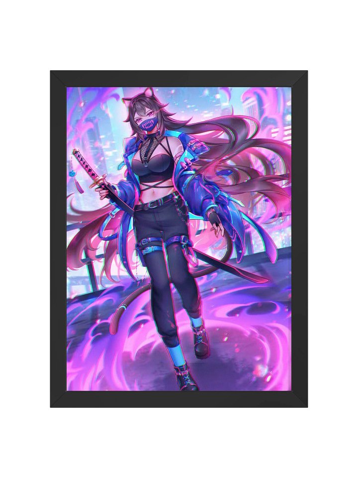 【Framed Poster】- Myun Cyber Katana product image (2)