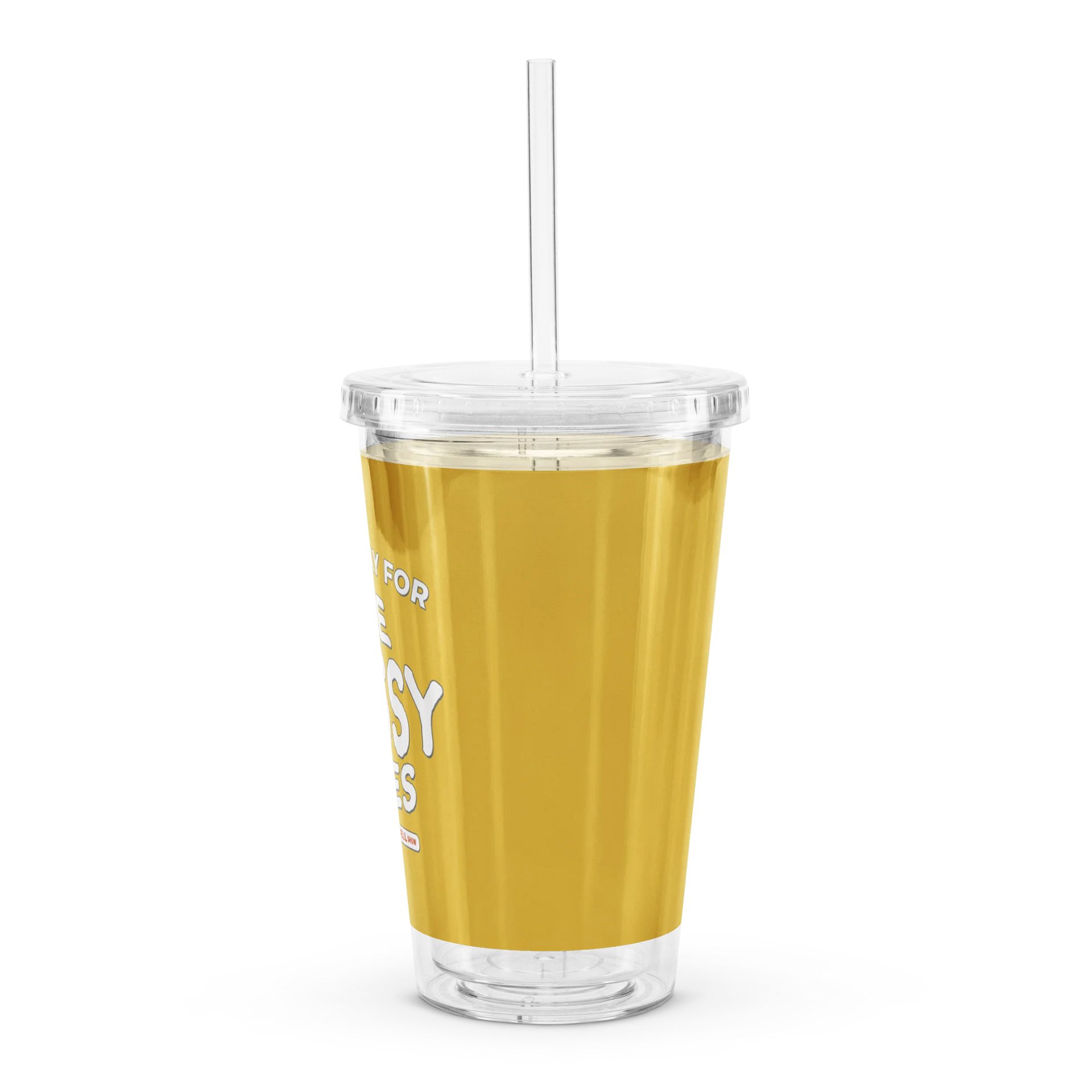 Make Way for the Messy Ones Double Wall Clear Plastic Tumbler product image (4)