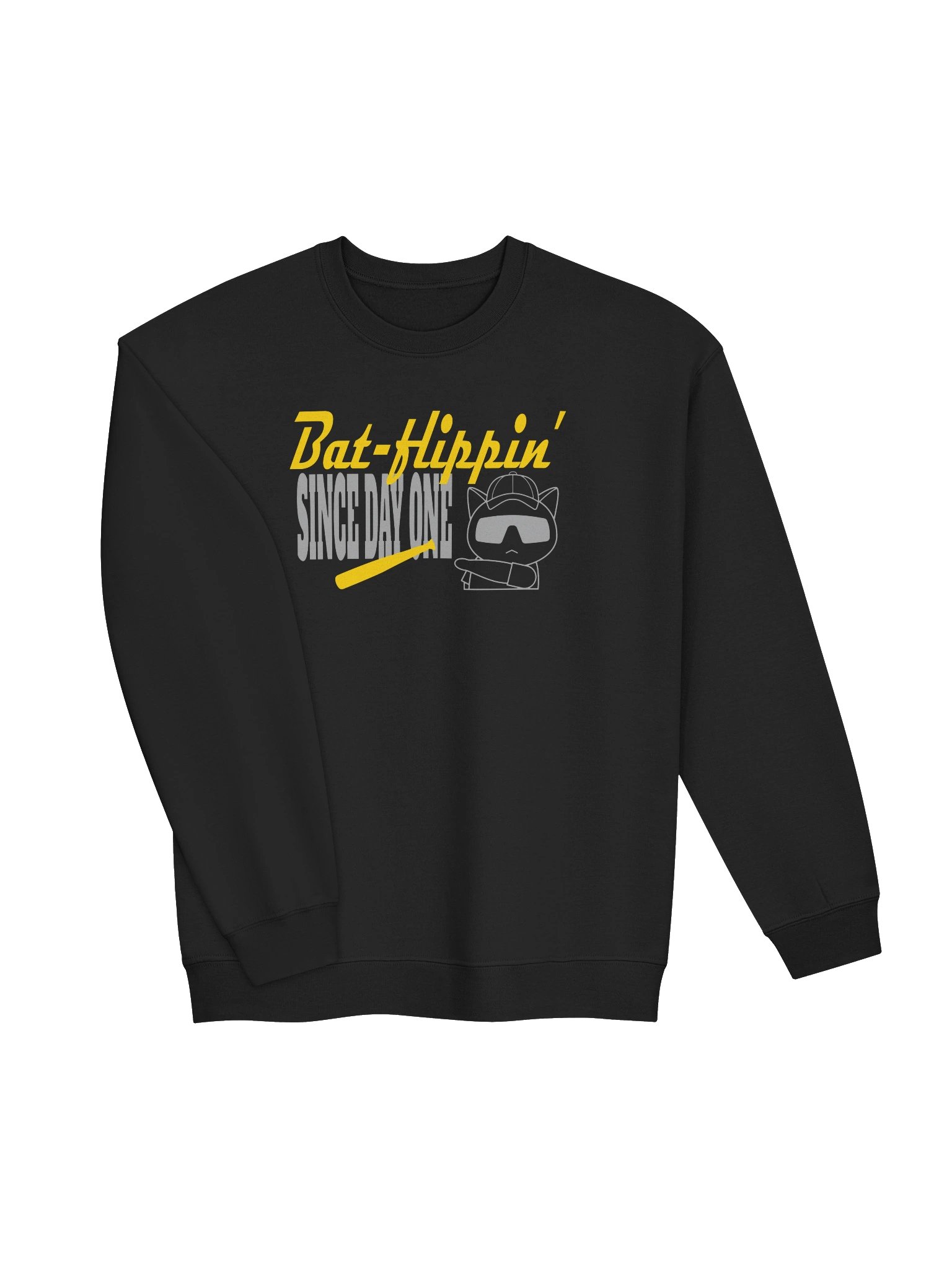 Baseball Cat (Bat-flippin' Since Day One) - Unisex Adult Sweatshirt product image (2)