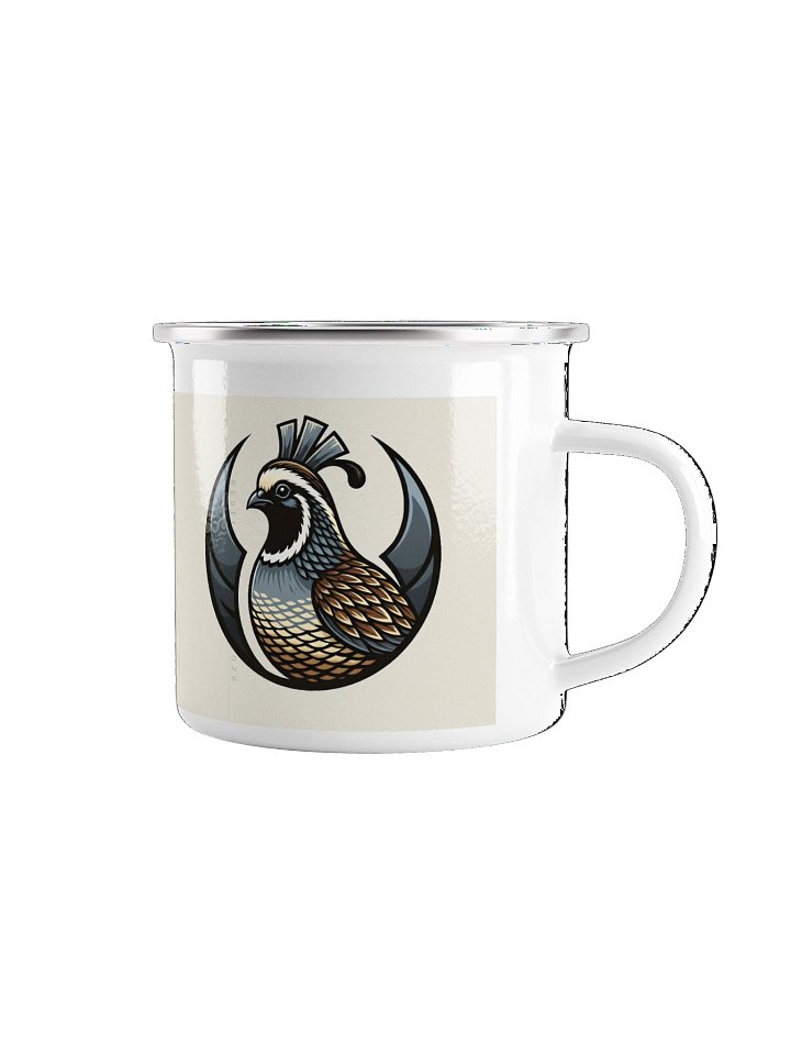 RebelQuail Crest Enamel Mug product image (1)