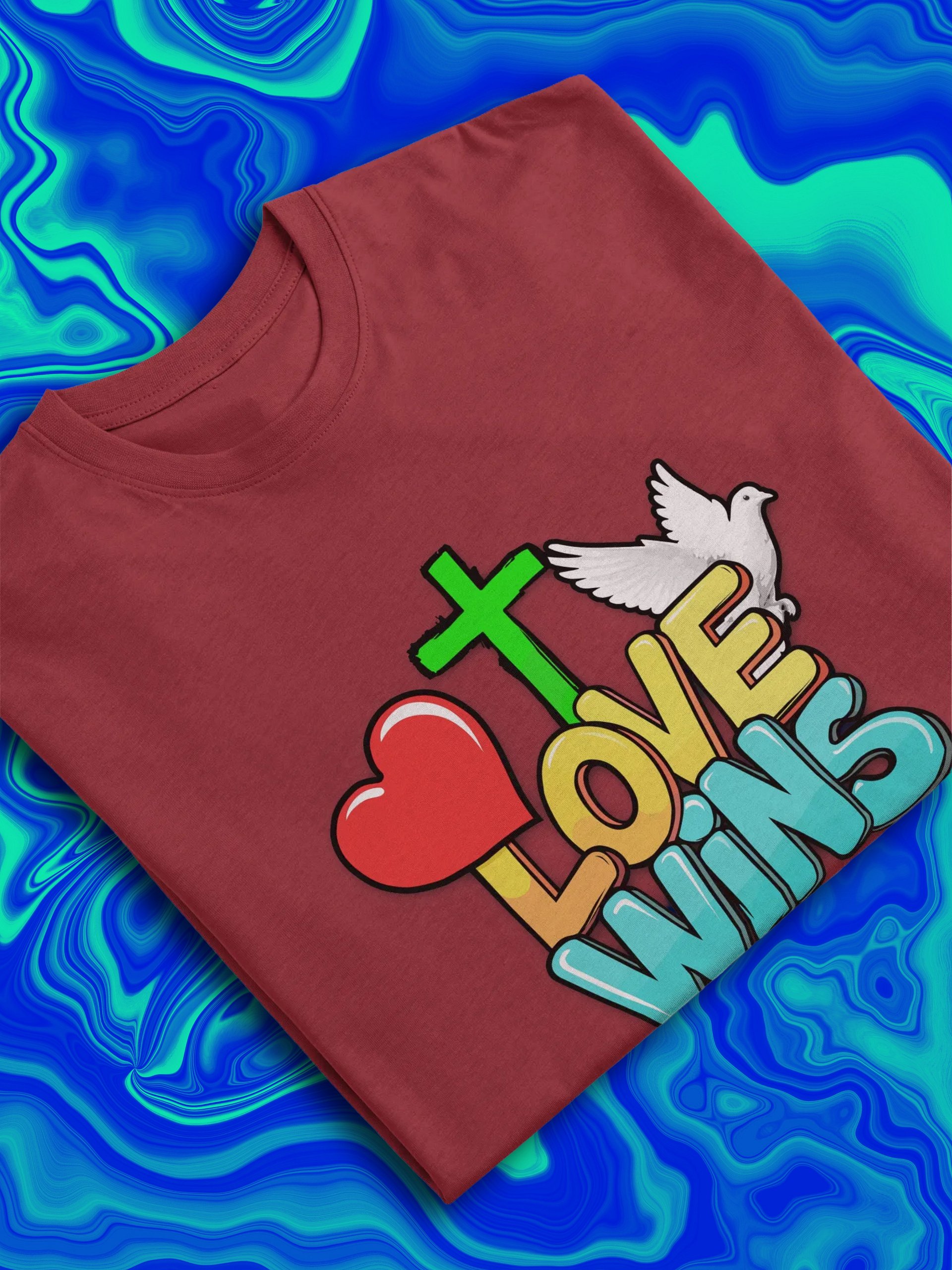 Love Wins Collection - Cotton Heritage Men's Premium Heavyweight Tee product image (35)