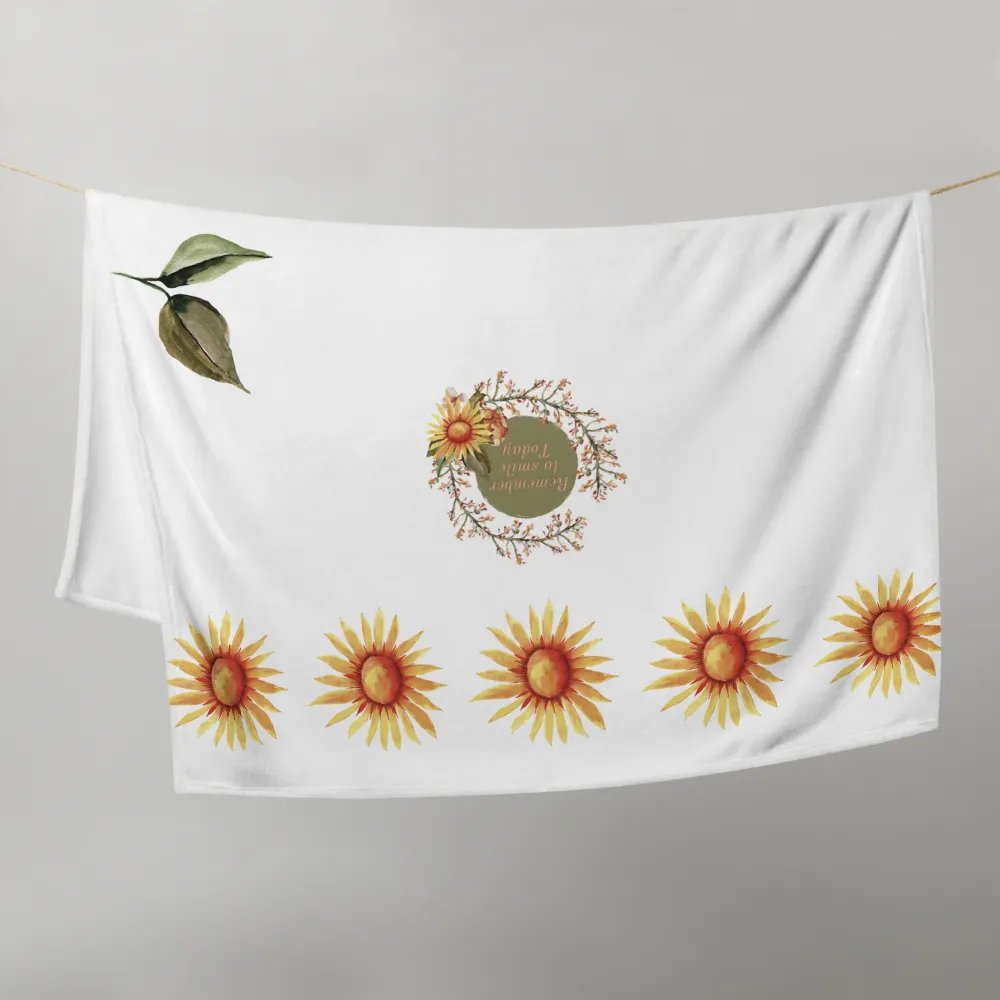 Remember to Smile Today Throw Blanket product image (8)