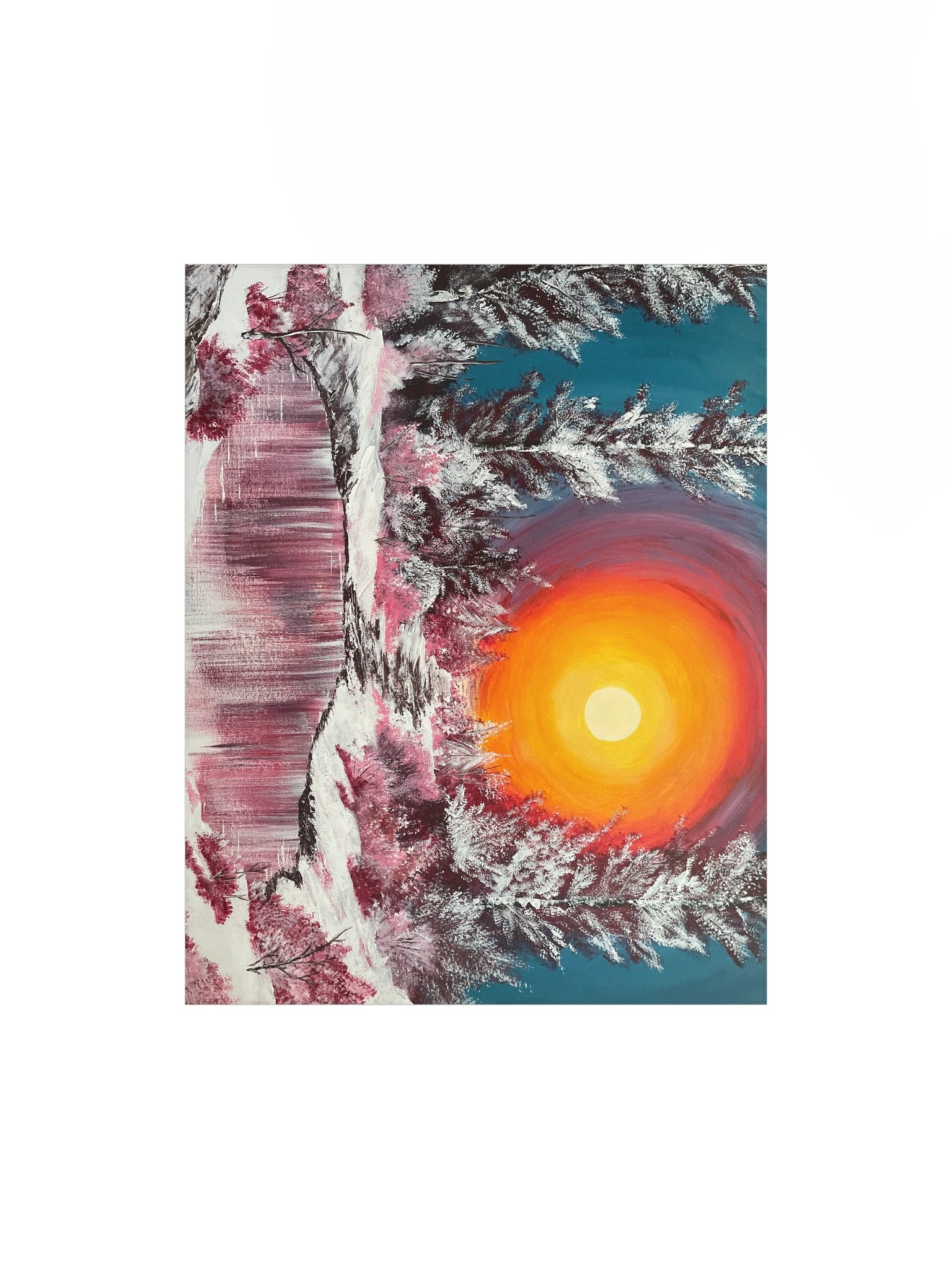 Pink Snowfall Print product image (1)