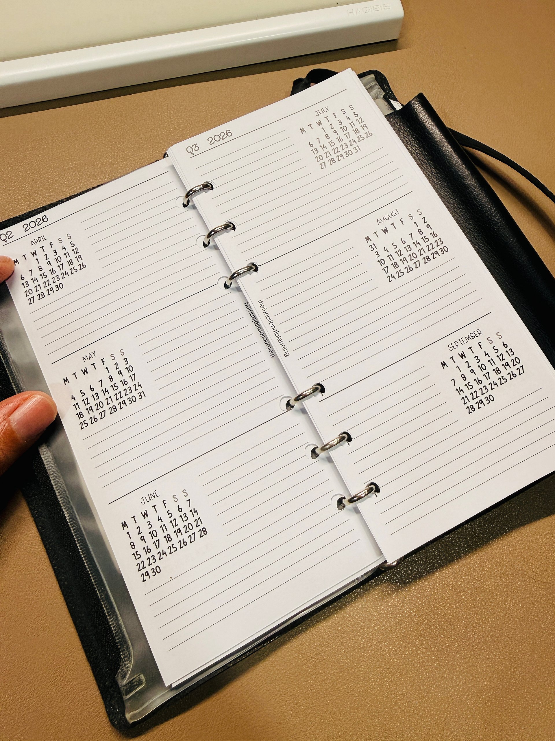 Dated Monthly Calendar and Quarterly Planner for 2026 - Bible / Personal Size product image (4)