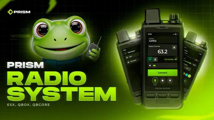FiveM Advanced Radio | Animations, Radio List, Custom Colors | [ESX, QBCORE, QBOX] product image (1)
