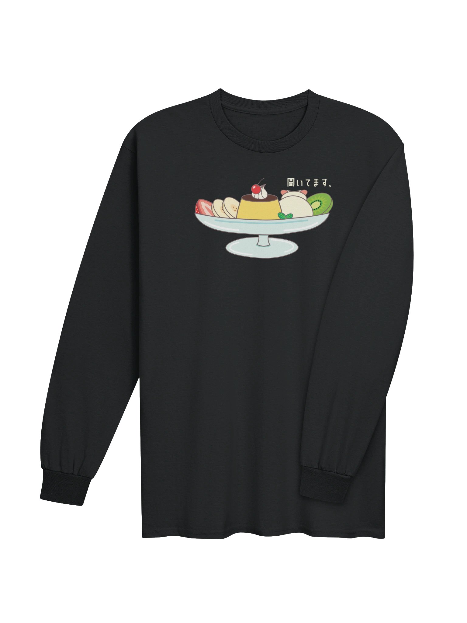 Pudding A La Mode Cat - Unisex Adult Long Sleeve T-shirt product image (3)