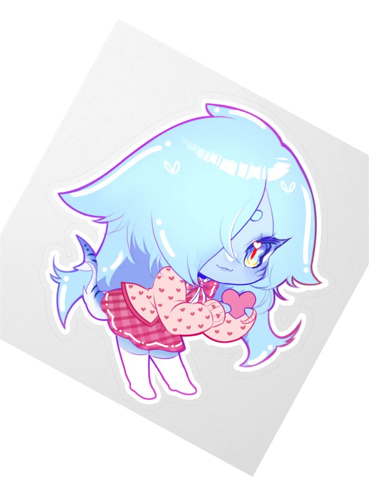 Shark Love Sticker product image (4)