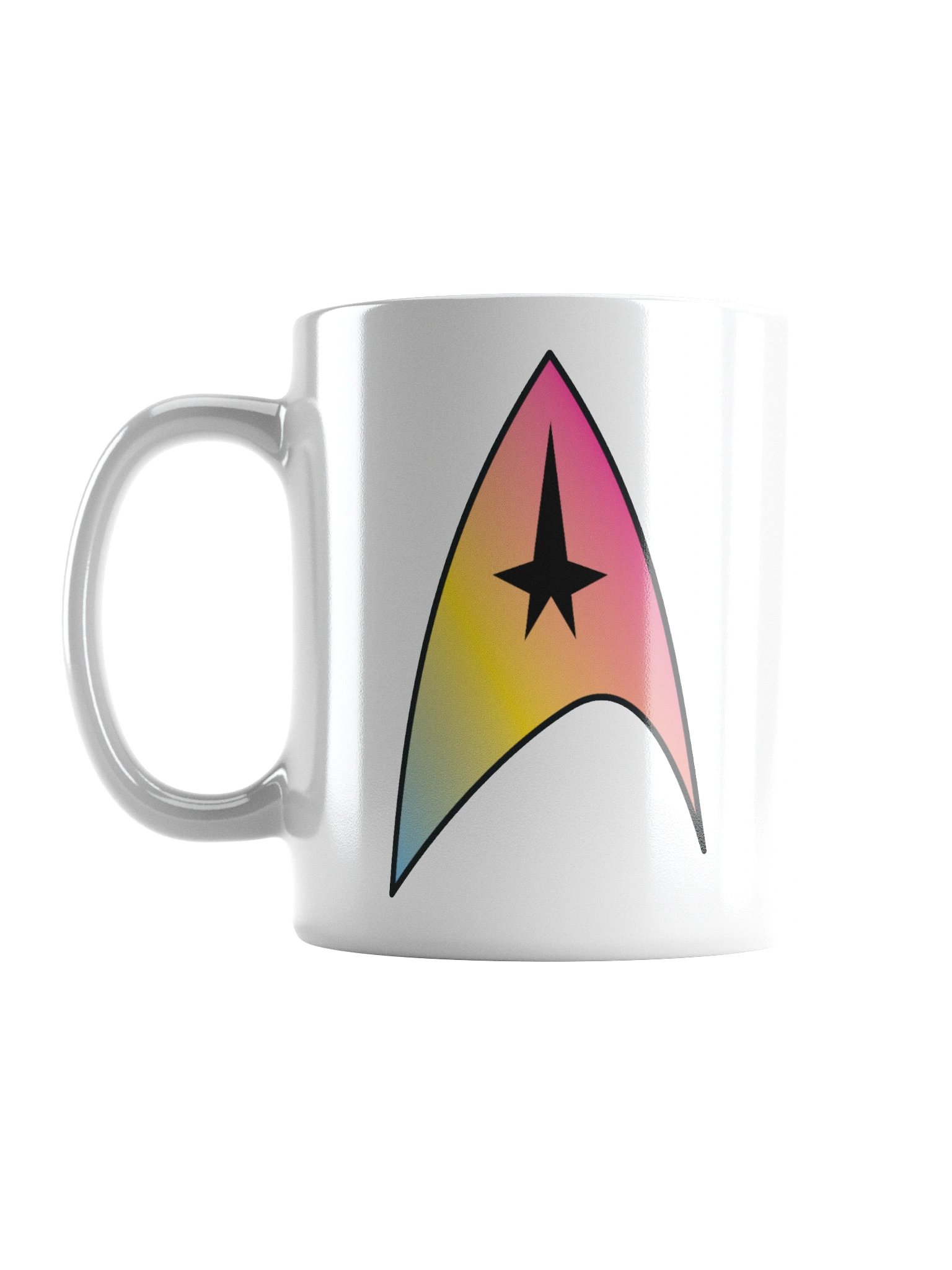 Pansexual Pride Gradient Starfleet Mug product image (6)