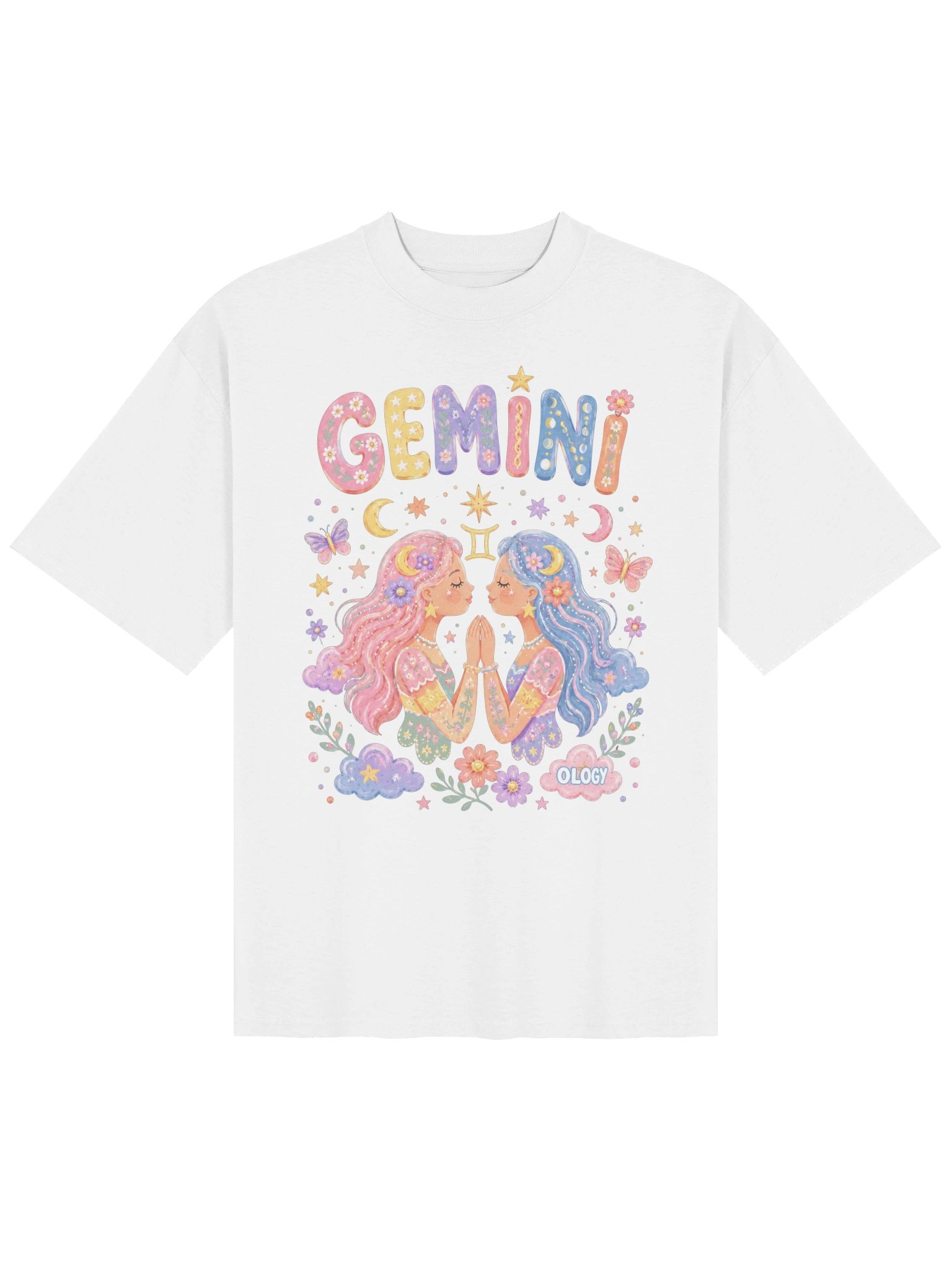 Gemini Astro Pop Oversized Tee product image (10)