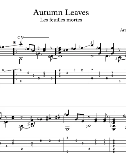 Falling Leaves – 10 Romantic Guitar Pieces product image (3)