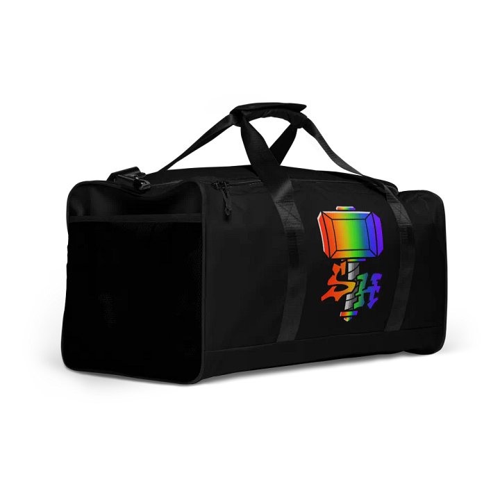 Vibrant Fragmented Rainbow Duffle Bag product image (2)