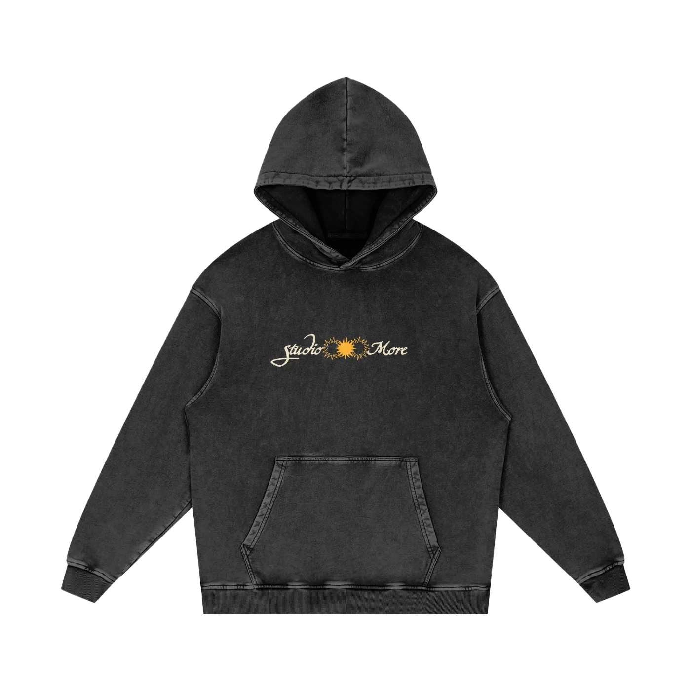 Mar De Amores Acid Wash Oversize Hoodie product image (2)