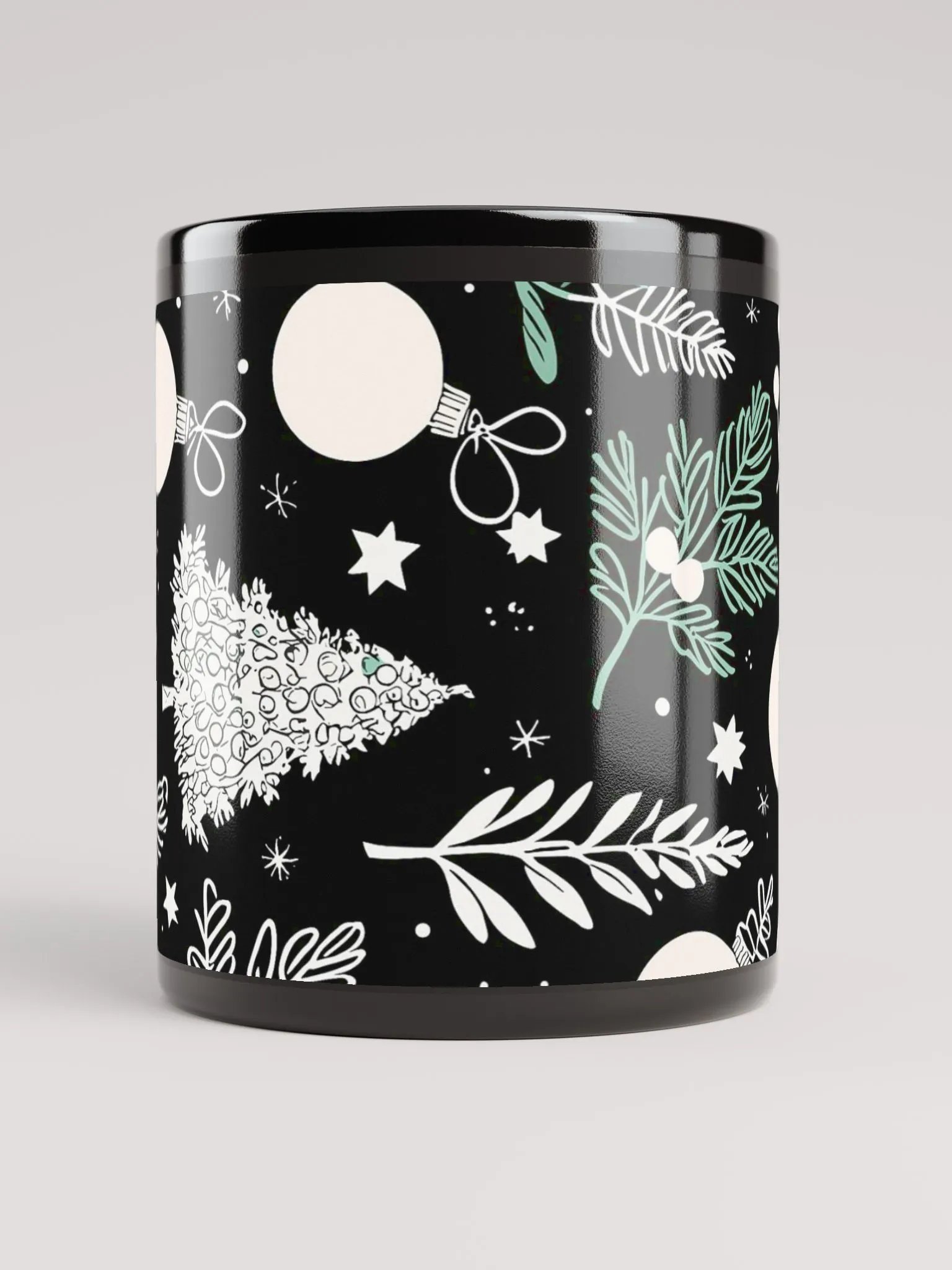Holiday Magic Black Glossy Mug product image (2)