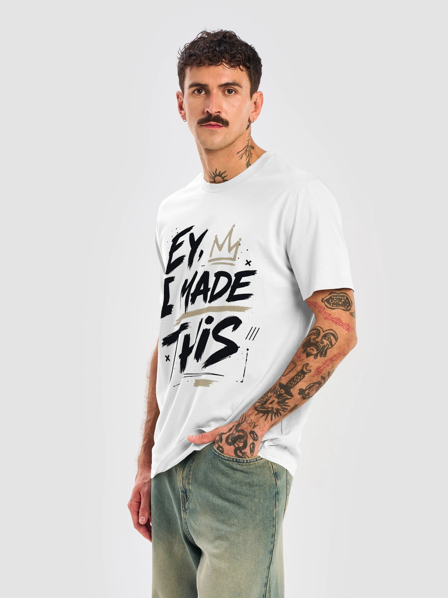EY, I MADE THIS! — Graffiti Statement Tee product image (6)
