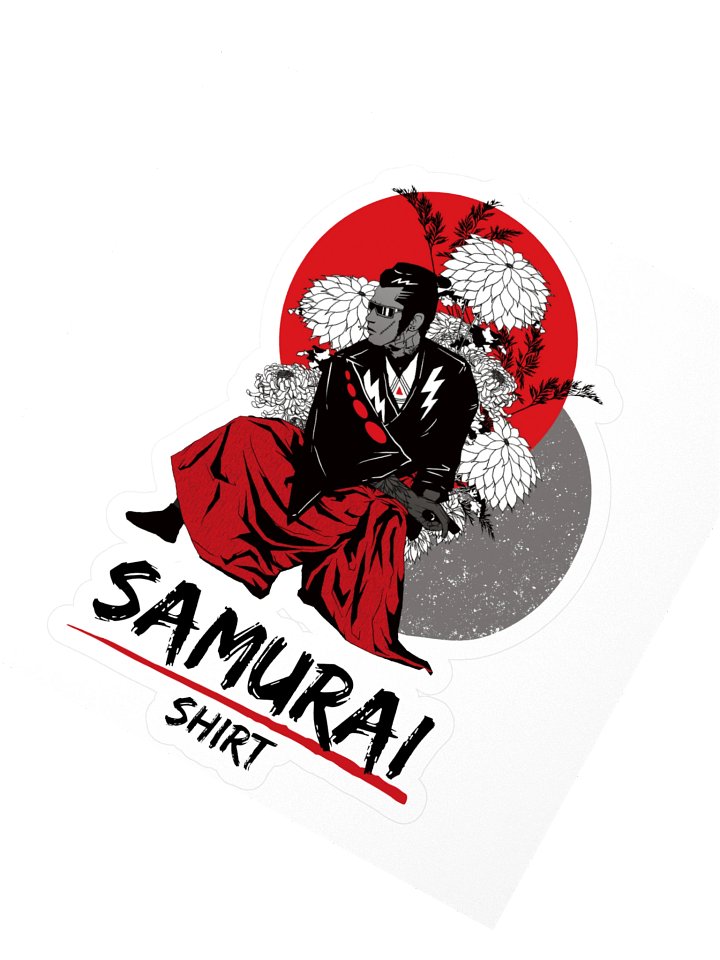 Samurai Shirt Sticker product image (2)