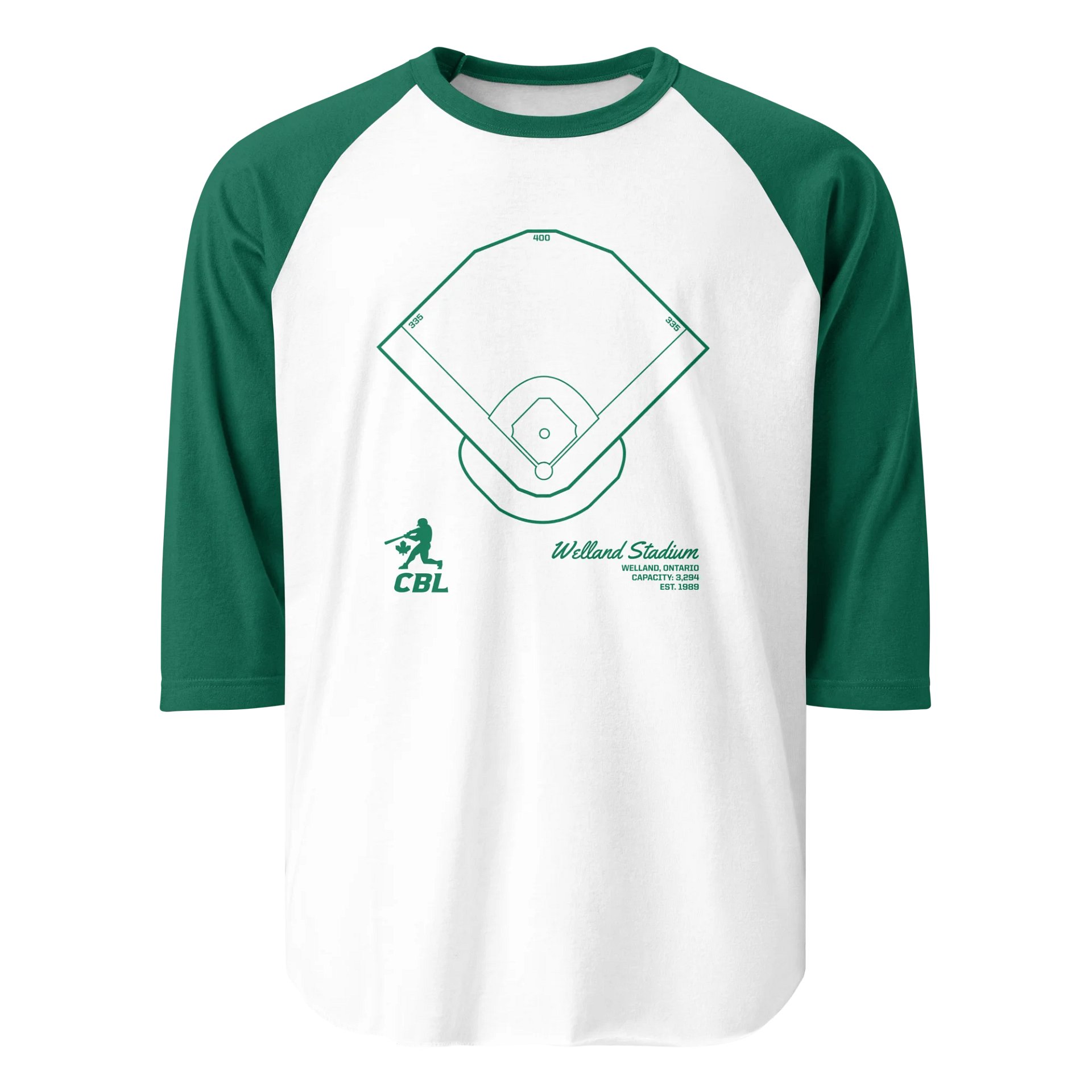 Welland Ballpark 3/4 Tee product image (10)