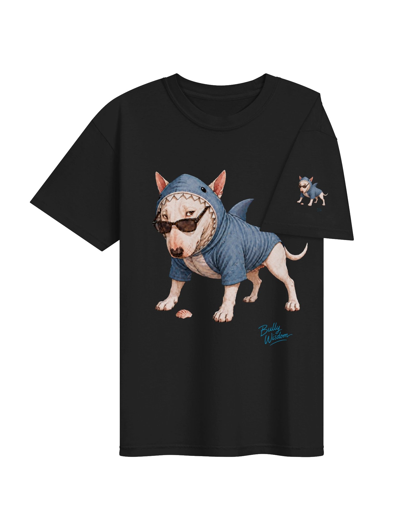 Sharky – Bull Terrier Character T-Shirt product image (18)