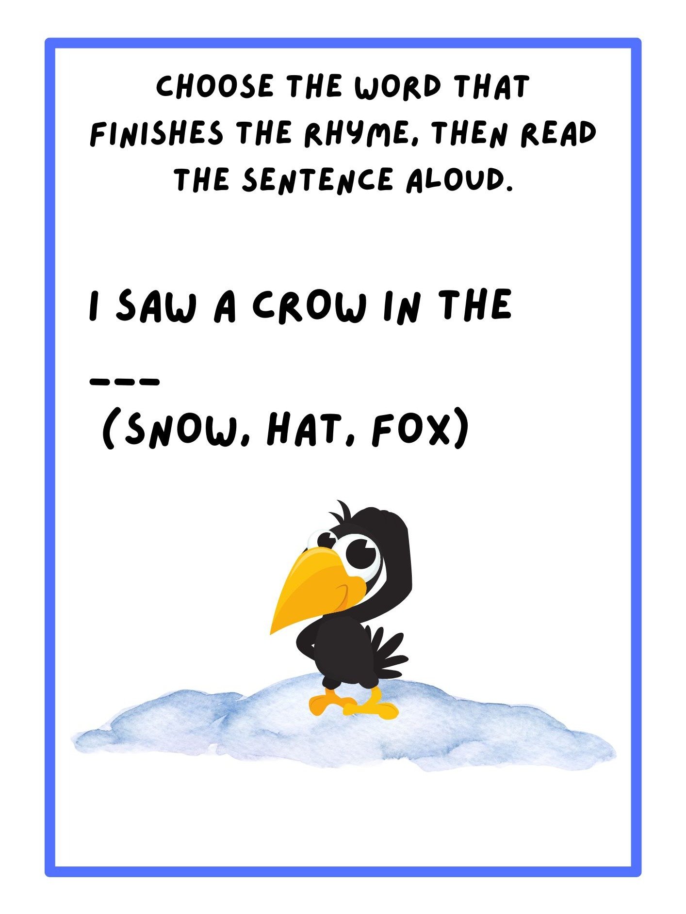 Rhyme Time Fun Worksheets Part 2 product image (3)