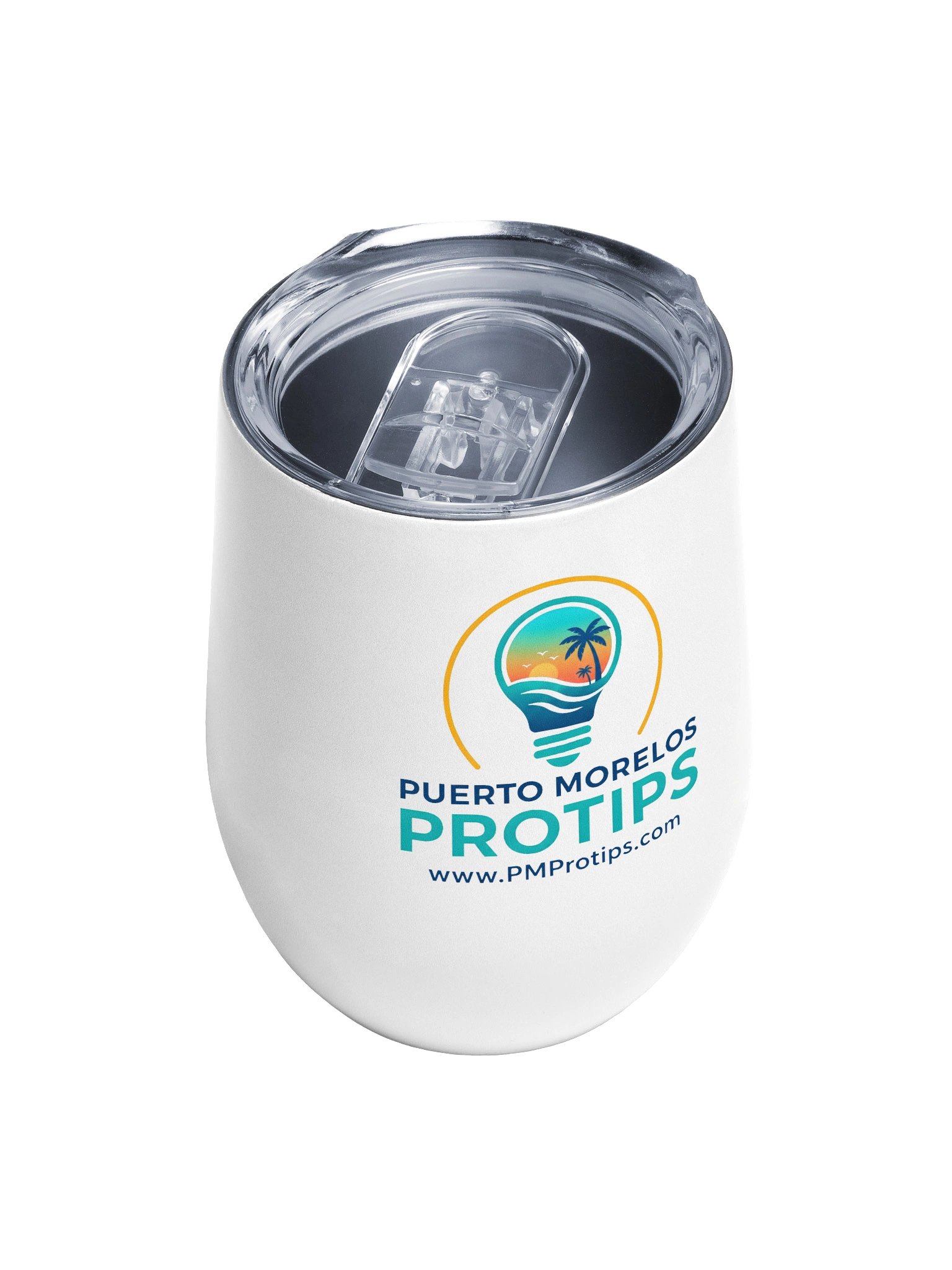 Puerto Morelos Protips Logo Wine Tumbler product image (4)