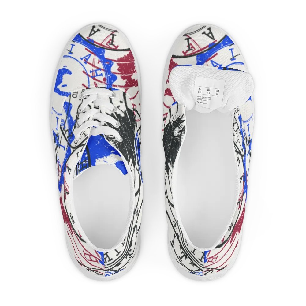 Haitian Stamp Collection Men's Canvas Shoes product image (12)