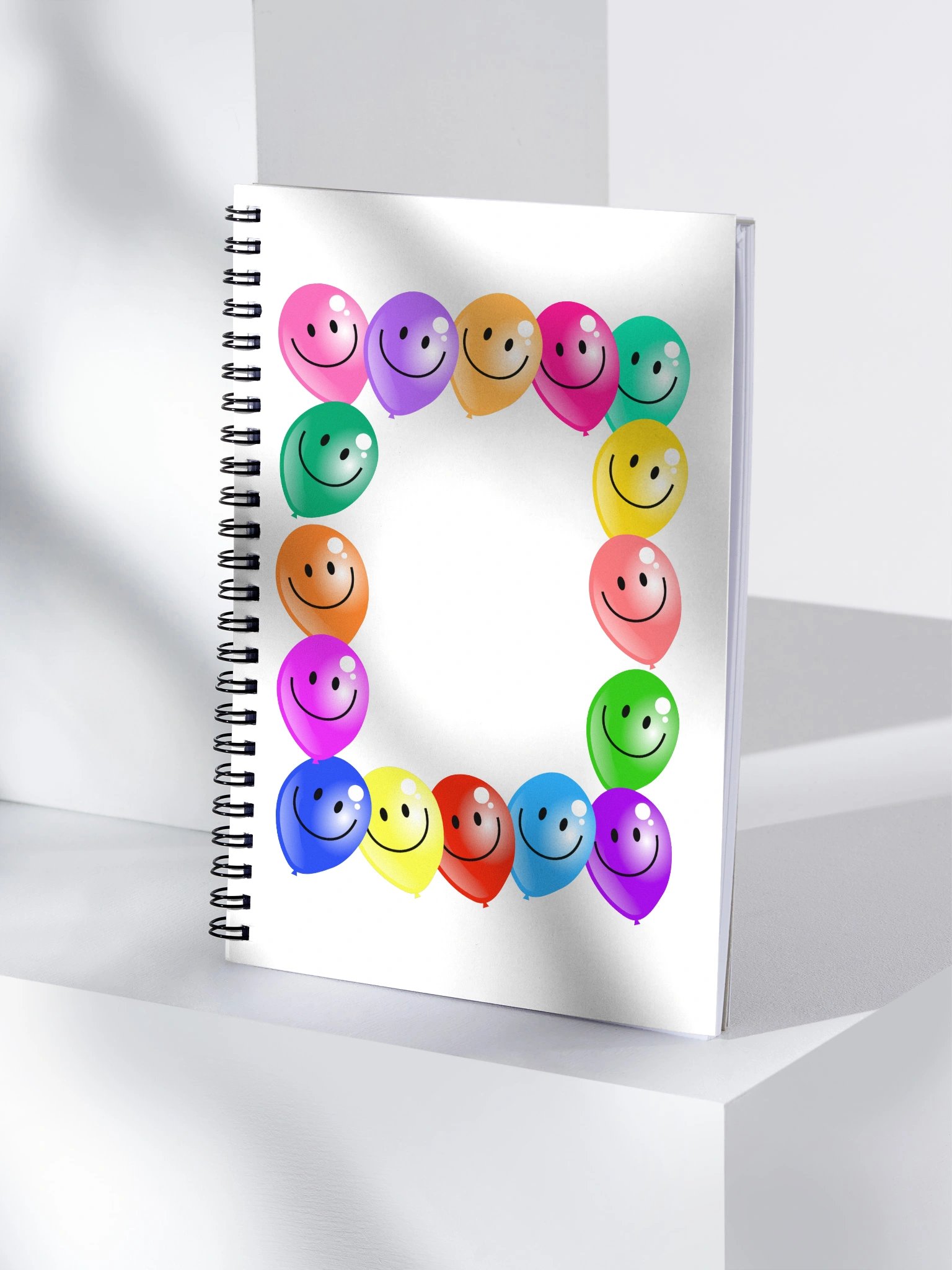Smiley Balloons Spiral Notebook product image (4)