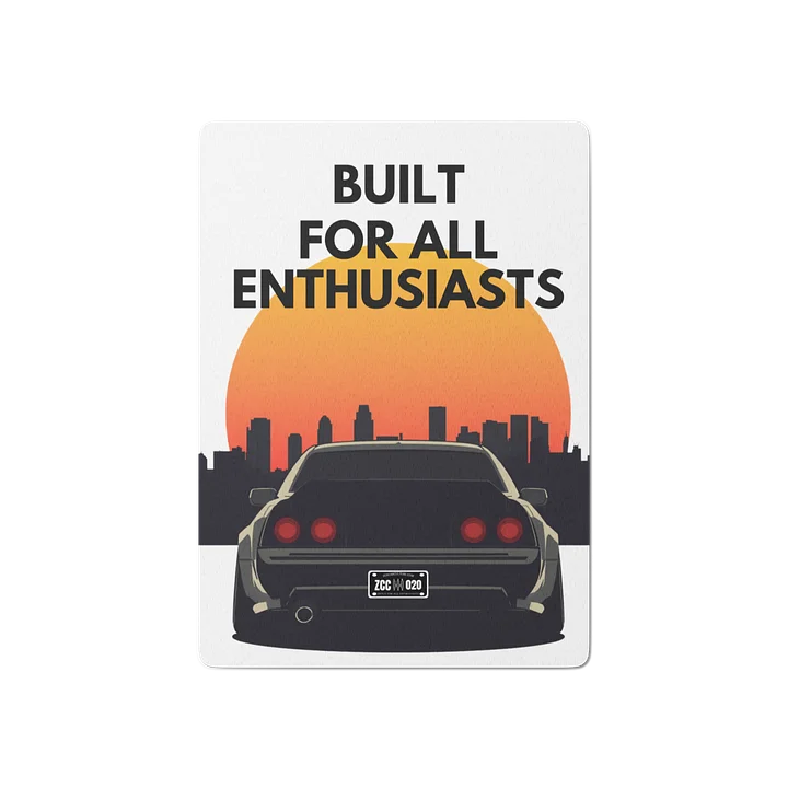 Golden Hour Sunset JDM Poker Cards | Car Culture Playing Card Deck product image (1)