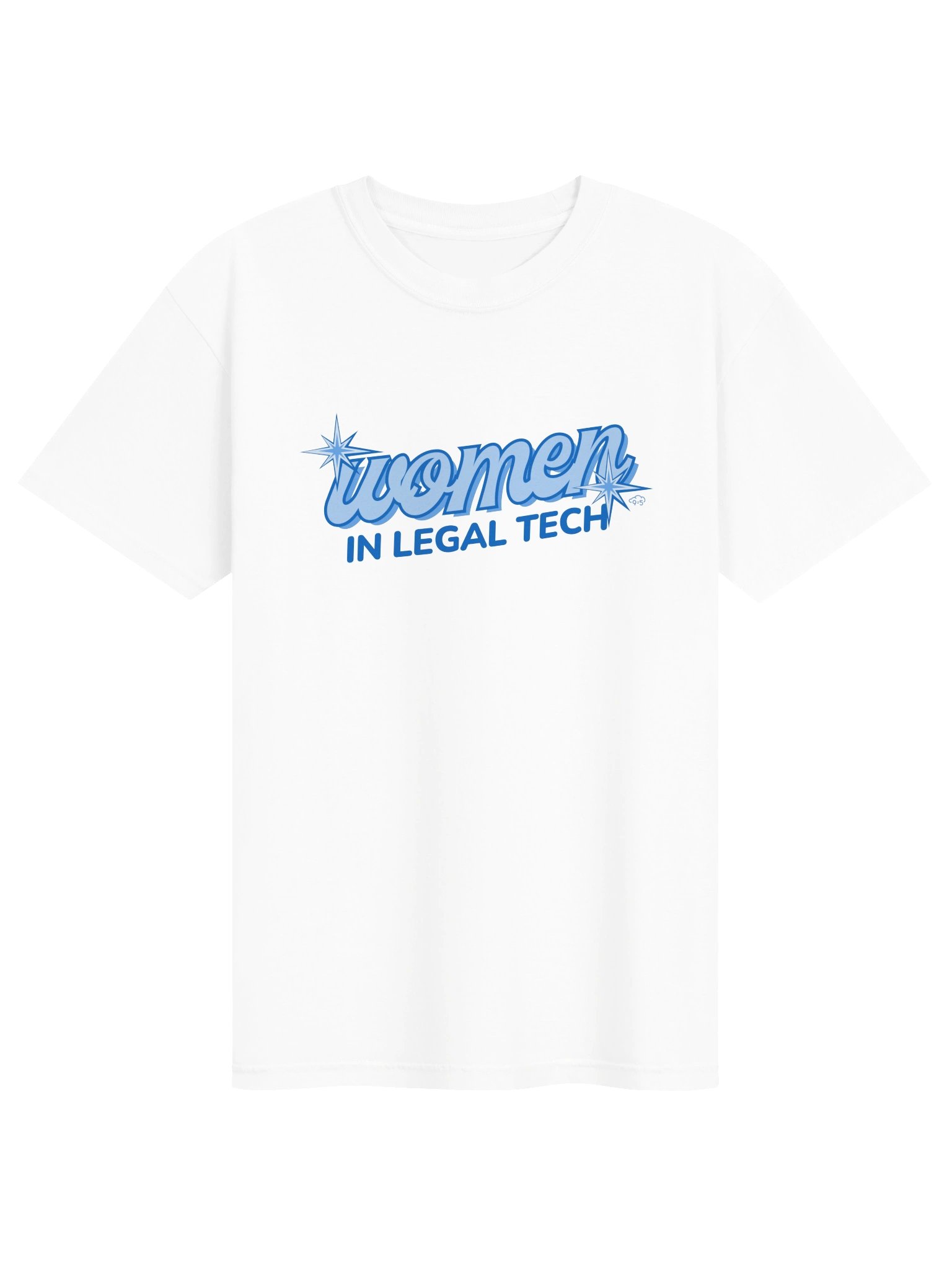 Women in Legal Tech Graphic Tee (Blue Logo) product image (1)