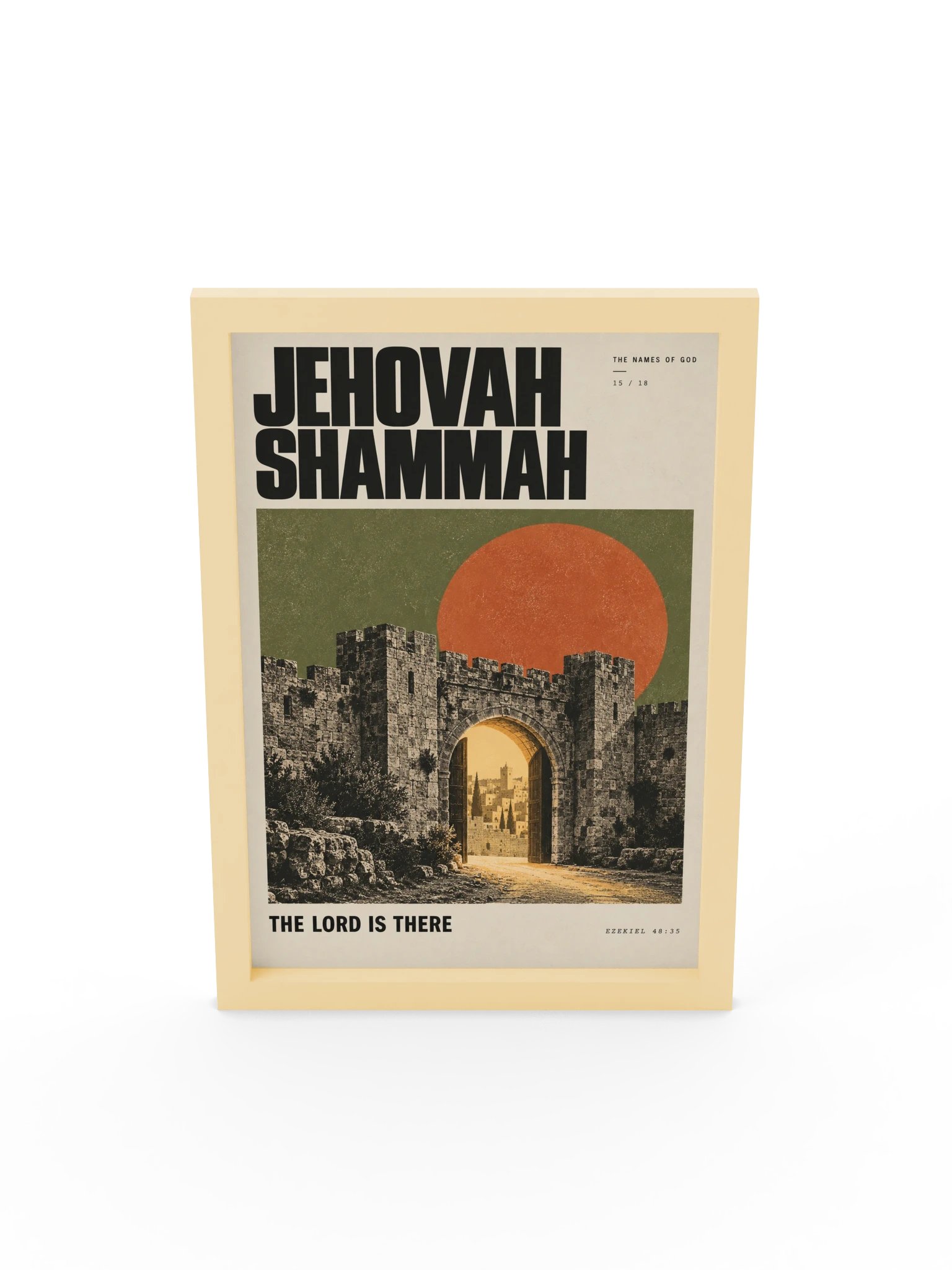 Jehovah Shammah | Names of God Framed Print product image (5)