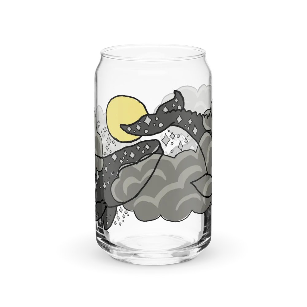 starry gray whale night sky can-shaped glass product image (1)