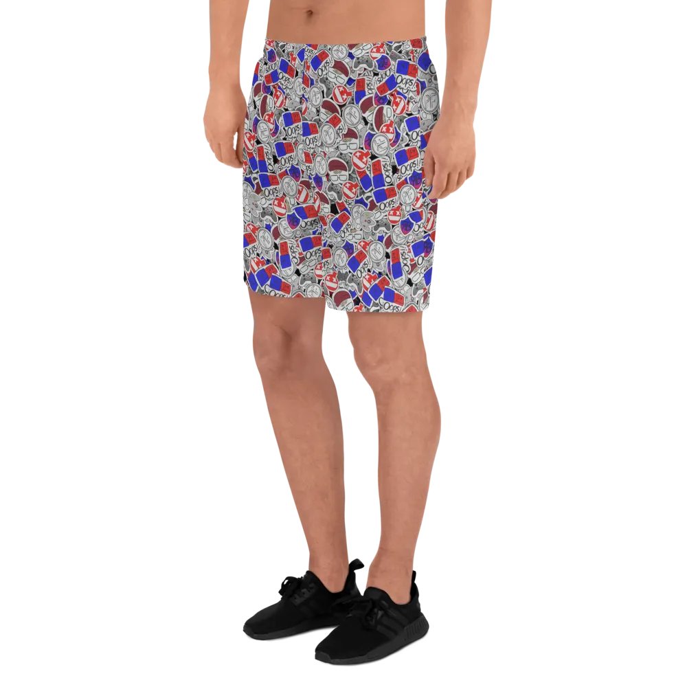 Sticker-Bomb Athletic Shorts product image (7)