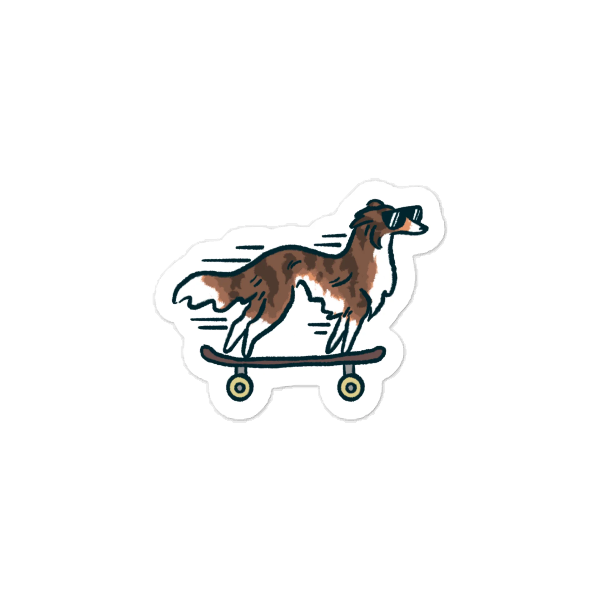 Fast Dog Sticker - Irish Marked Brindle product image (1)