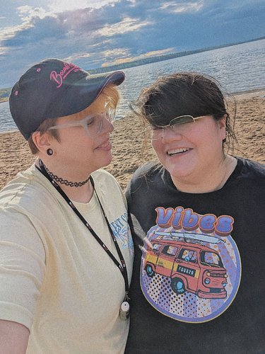🌈 Happy Pride to the girl who somehow spent years in my orbit before I finally figured it out. From awkward high school years...