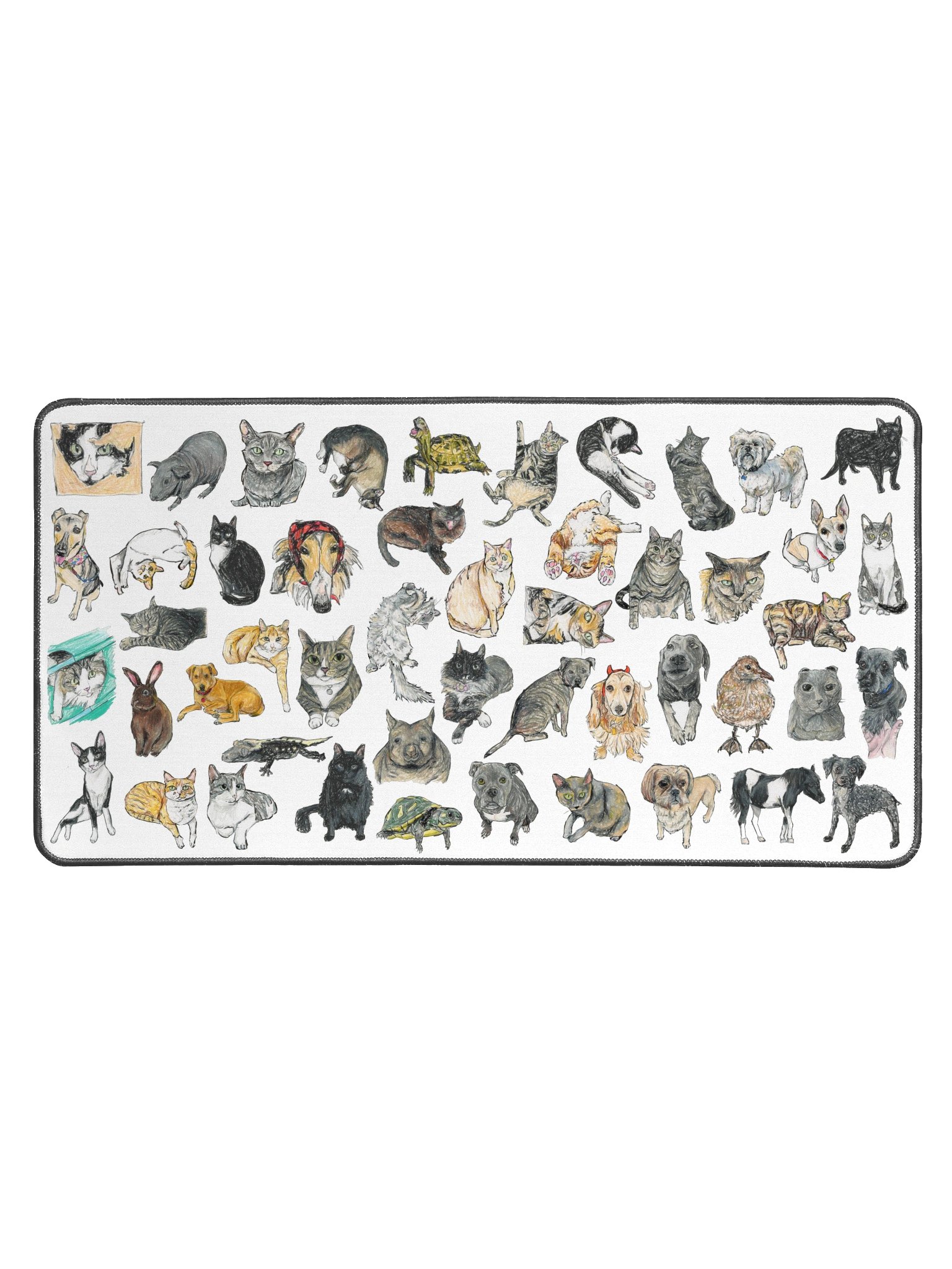 Scriggly anon pet desk mat product image (1)