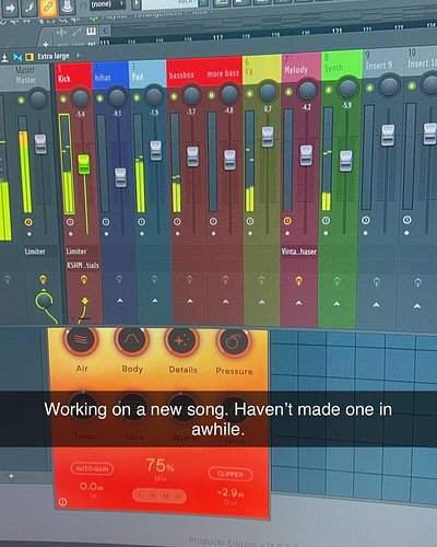 Working on a new song!!