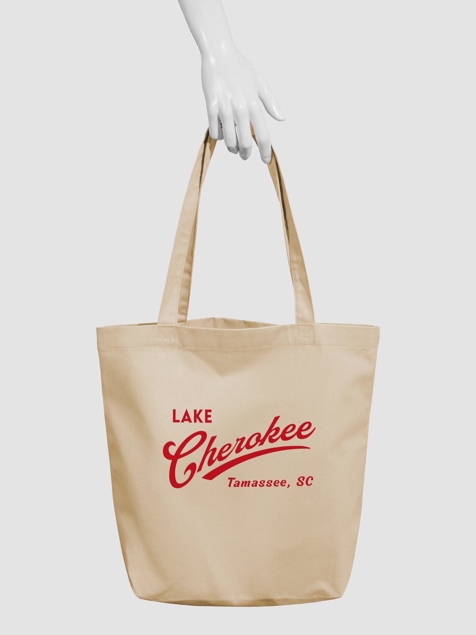 Lake Cherokee Swoosh Tote (red) product image (3)