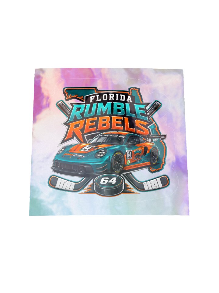 Florida Rumble Rebels Holographic Racing Sticker product image (2)