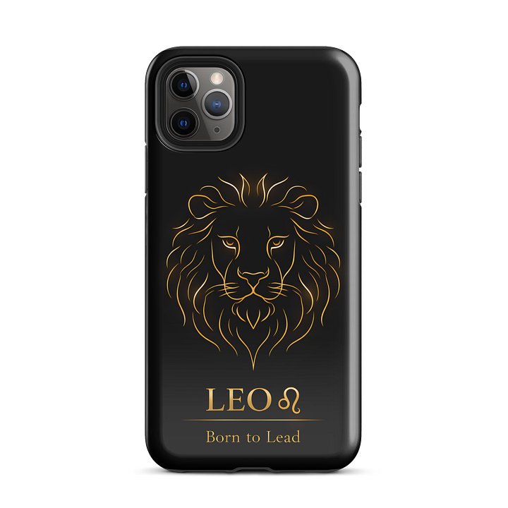 Leo ♌ iPhone Case – Born to Lead Minimal Design product image (2)