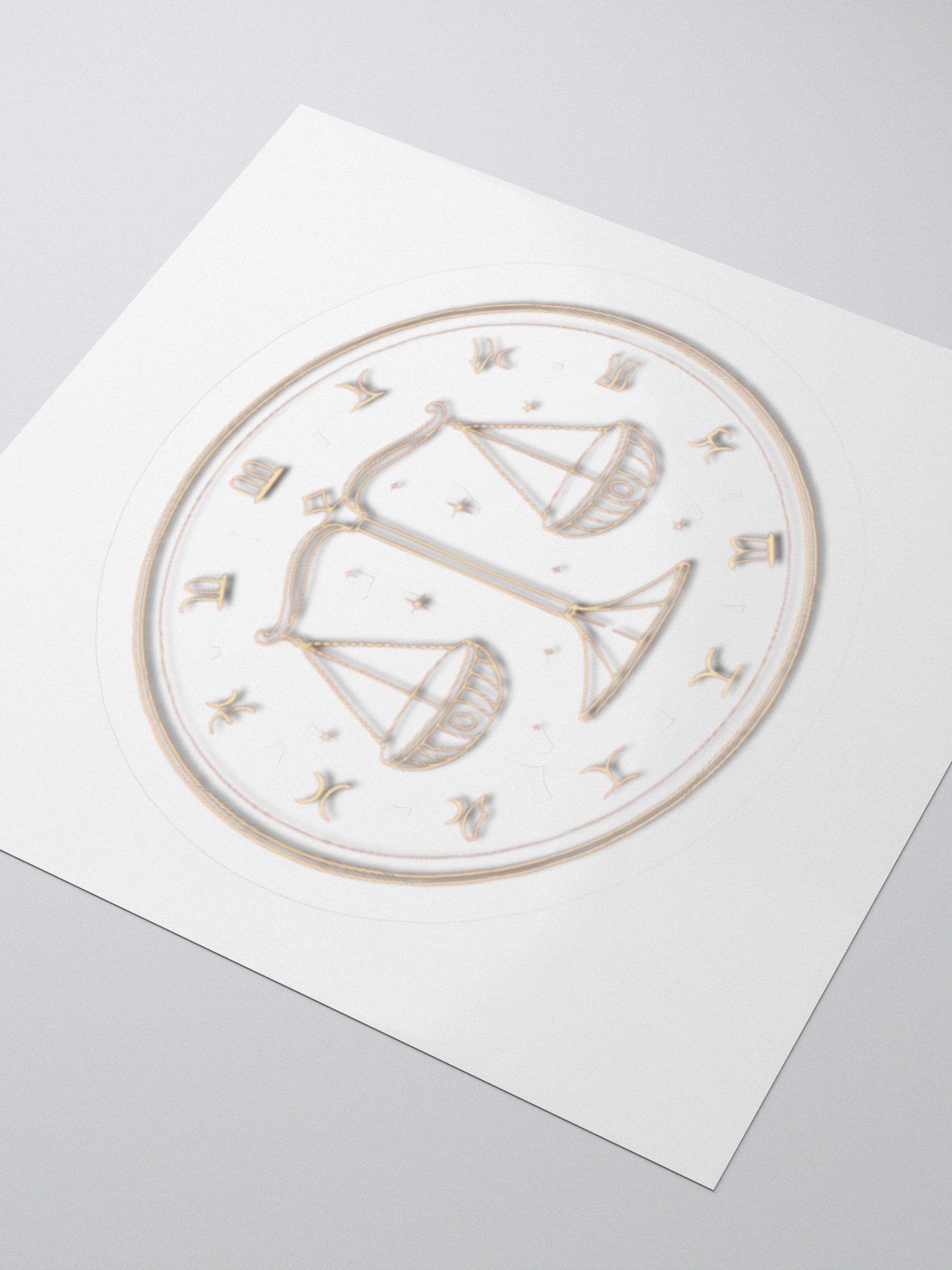 Libra Scales Kisscut Sticker product image (9)