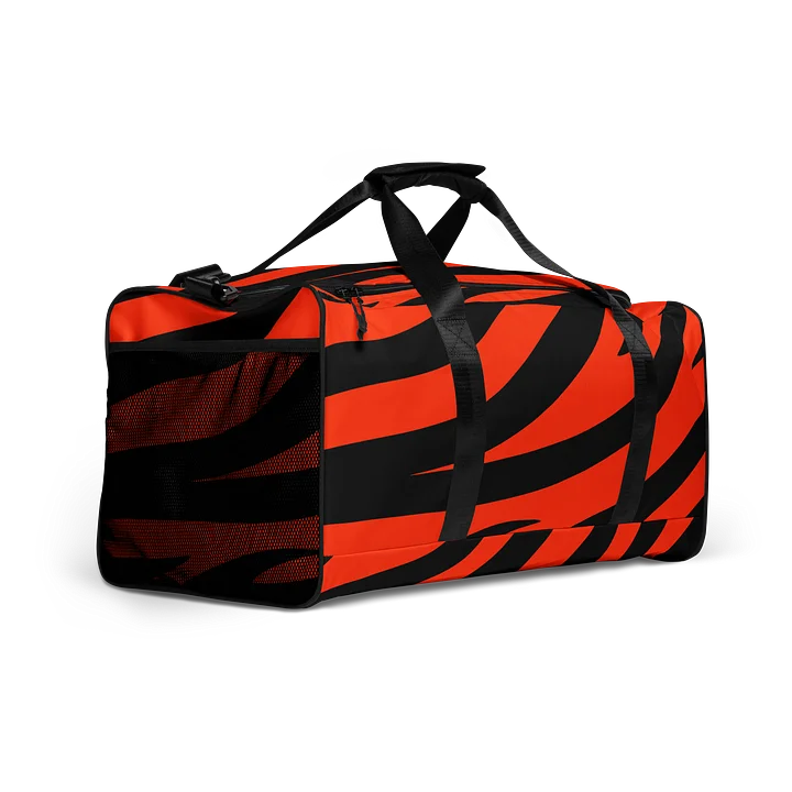 Tiger Print Duffle Bag – Orange Black product image (2)