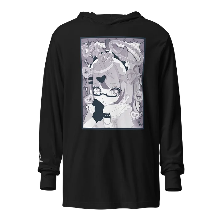 Jirai Bunny B&W Hoodie product image (1)