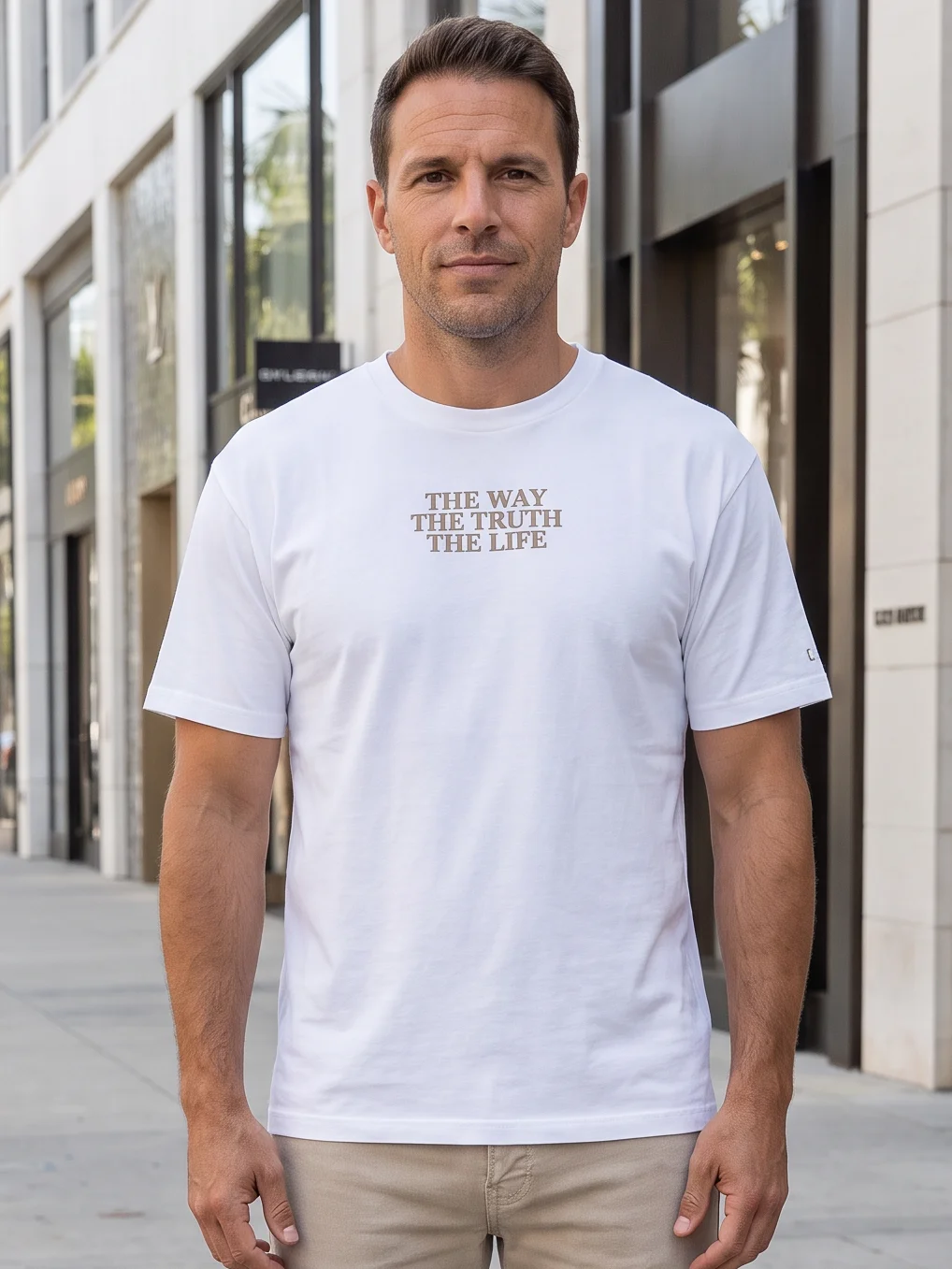 T-Shirt - The Way The Truth The Life - Beige product image (33)