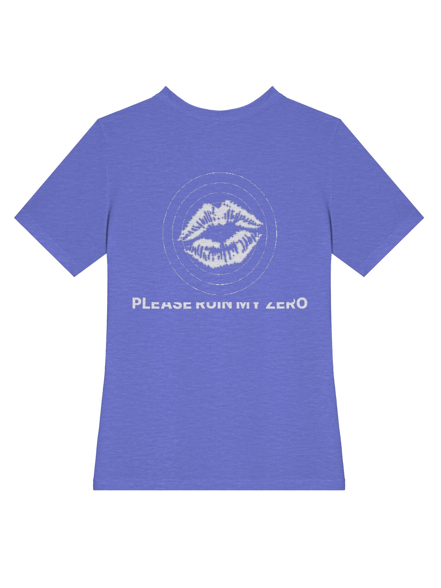 No ShopCo Women's Heather True Royal Tee - Please Ruin My Zero product image (4)