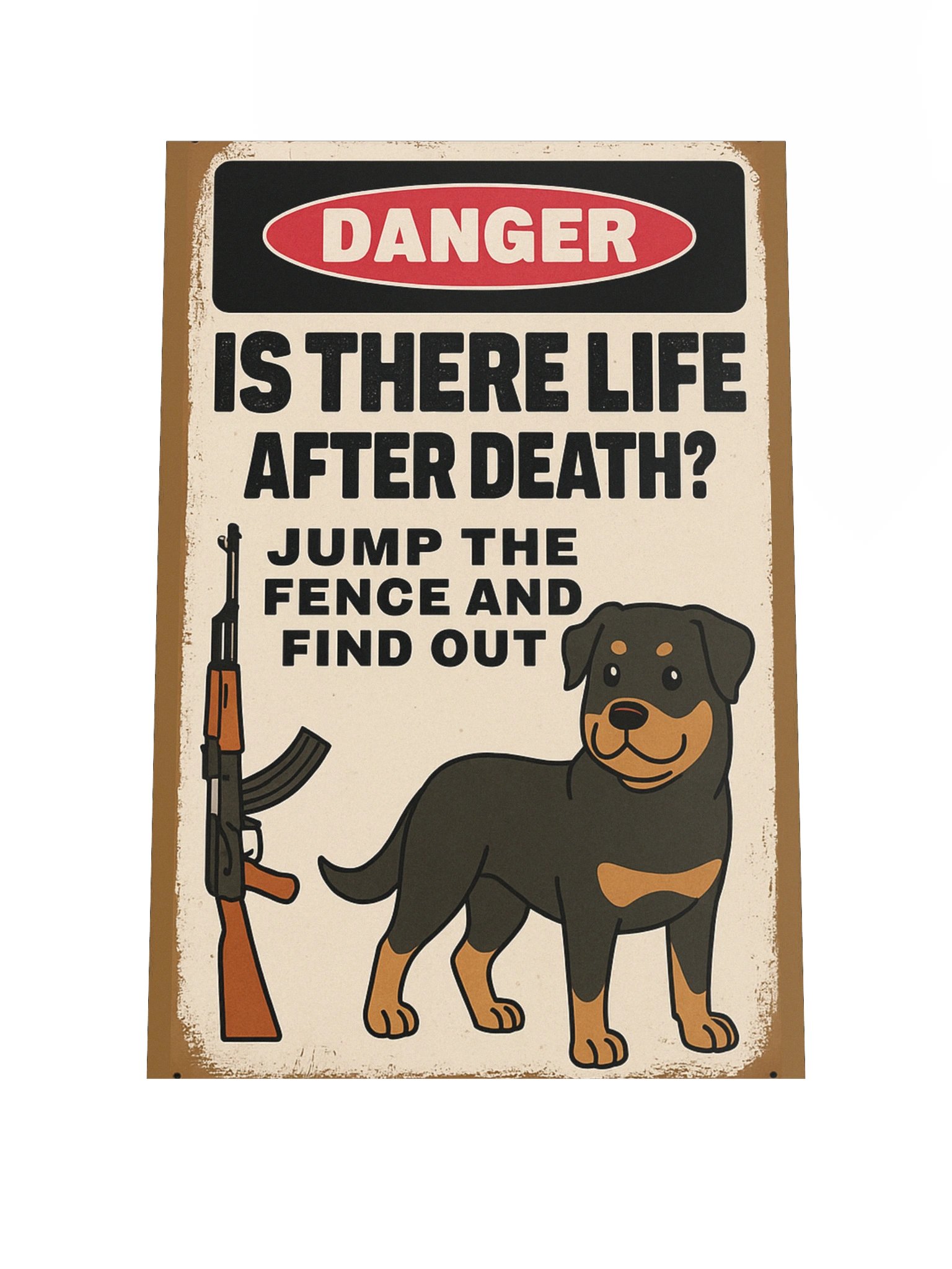 Rottweiler Warning Poster product image (2)
