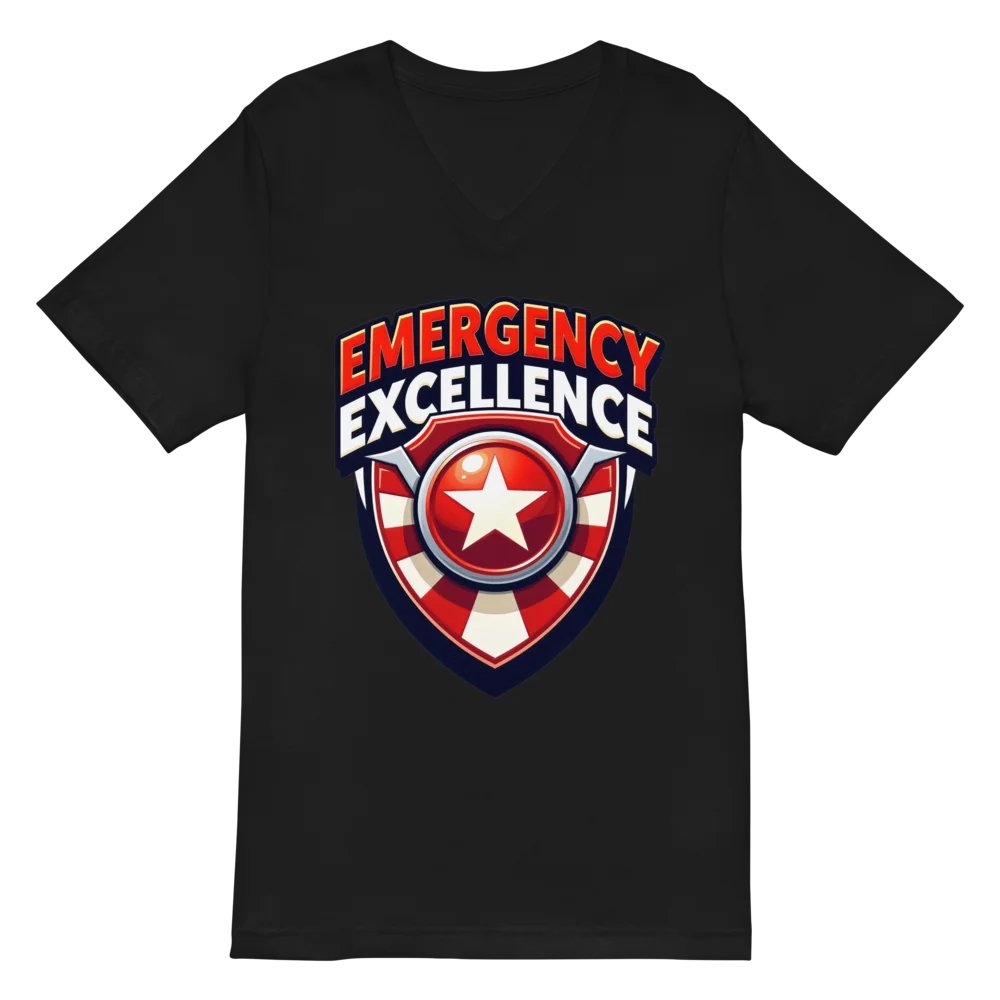 Emergency Excellence Badge V-Neck Tee product image (3)