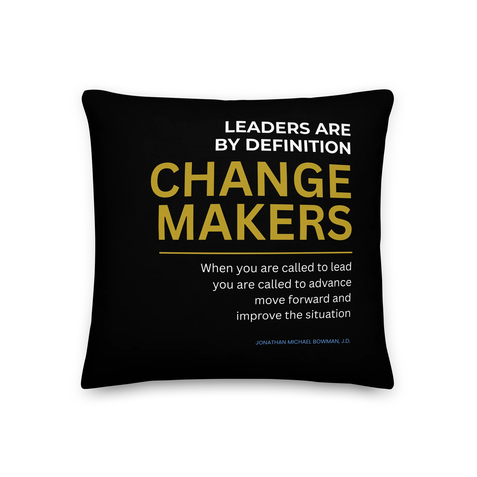 Change Maker Throw Pillow | Modern Luxe Executive Office Decor | Clear Picture Leadership® product image (3)