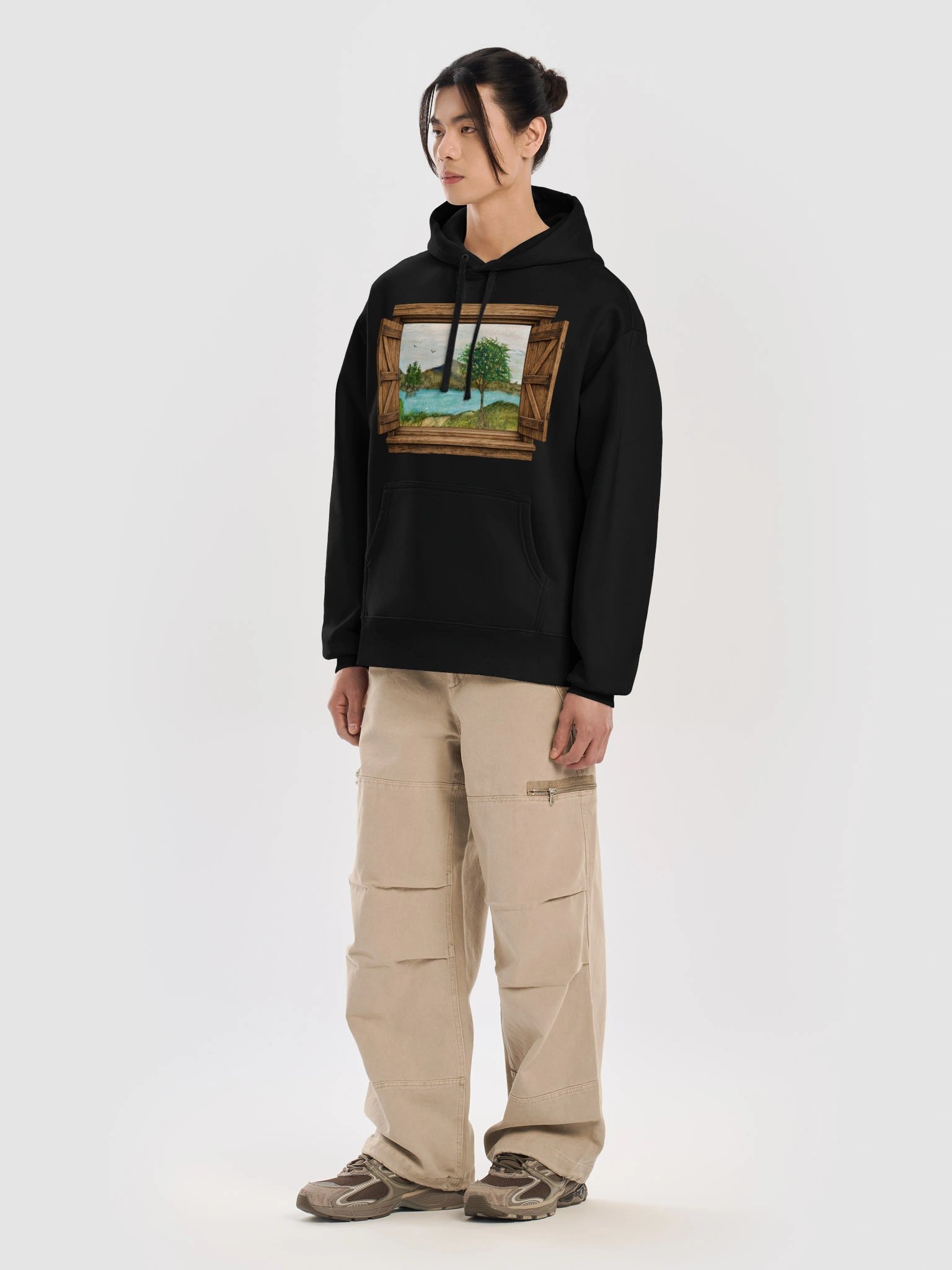 Window to the Soul” – Sandra King Art Hoodie (Black) product image (7)