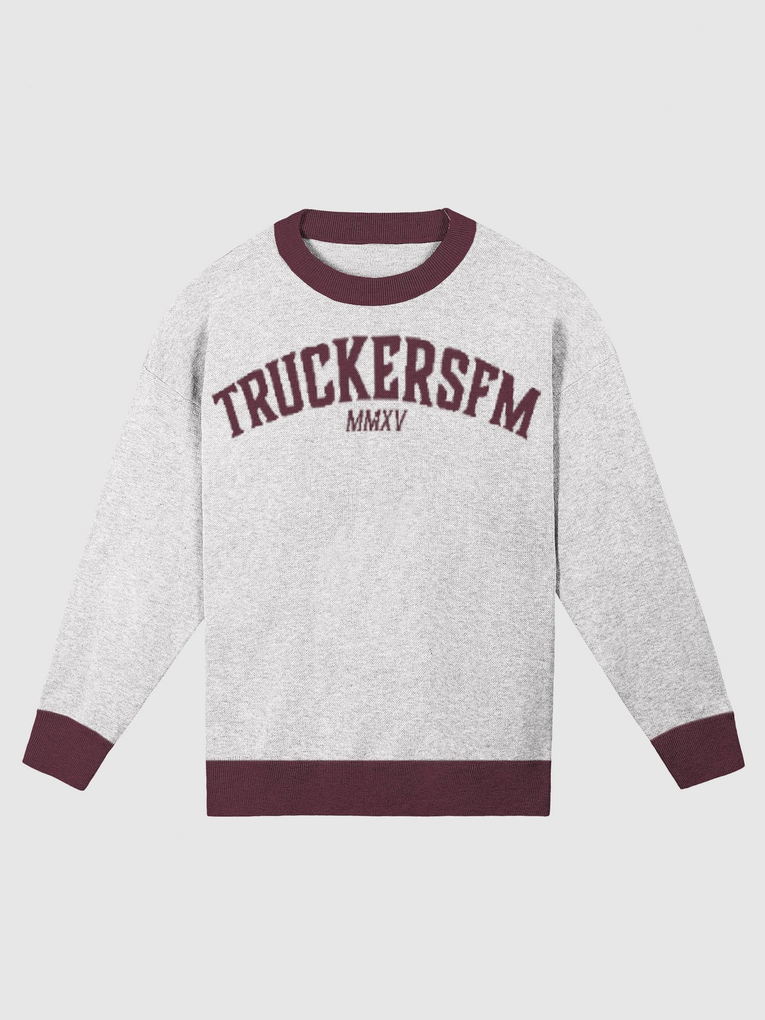 TruckersFM Varsity Style Knitted Sweater product image (1)