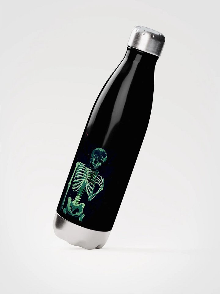 Grinning Skeleton Stainless Steel Water Bottle product image (2)