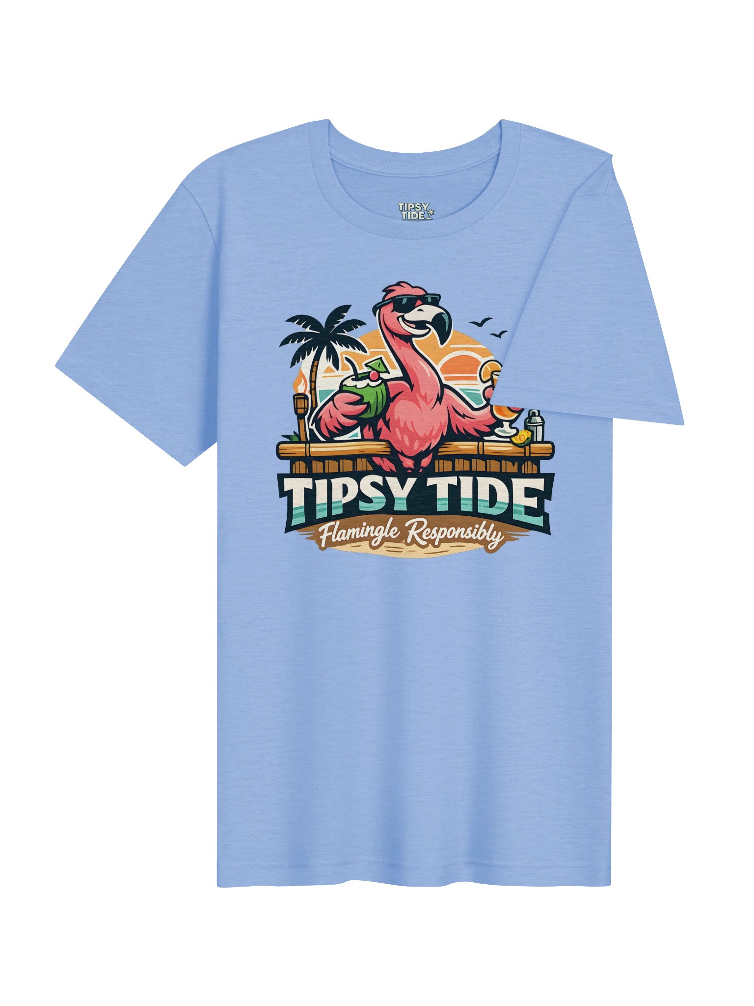 Tipsy Tide Flamingo Beach Tee product image (5)